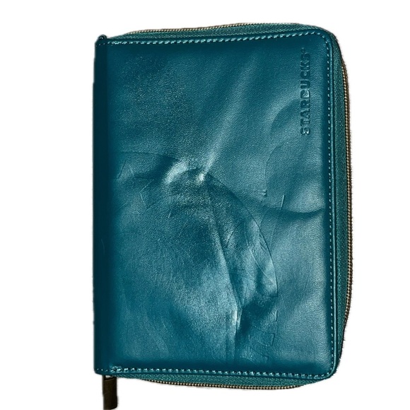 Starbucks Teal Tablet Case with Wristlet strap - Picture 2 of 4